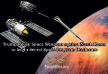 Trump va utiliser des armes spatiales contre la Corée du Nord pour commencer la Divulgation du Programme Spatial Secret