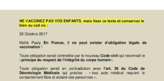 Comment refuser la vaccination