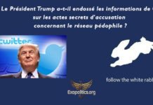 Le Président Trump a-t-il endossé les informations de Q sur les actes secrets d’accusation concernant le réseau pédophile?