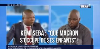 Kemi Seba : “Que Macron s’occupe de ses enfants”