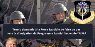 Trump demande à la Force Spatiale de faire un pas vers la divulgation du Programme Spatial Secret de l’USAF