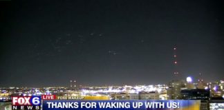 Festival d’ovnis pendant le live de FOX6 News Milwaukee le 27 février 2018