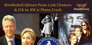 Qanon poste deux messages chocs impliquant les Clintons dans la mort de JFK jr.