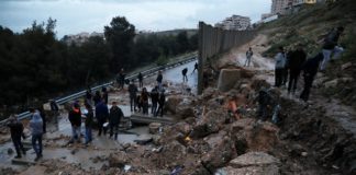Jérusalem nettoyé et le “mur de l’apartheid” abattu par une pluie torrentielle
