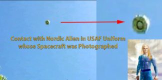 Contact avec un Alien “Nordic” en uniforme de l’USAF dont le vaisseau spatial a été photographié.