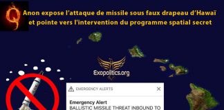 QAnon expose l’attaque de missile sous faux drapeau d’Hawaï et pointe vers l’intervention du programme spatial secret