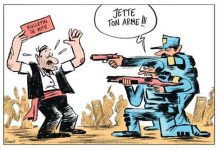 La 5°raie publique,cette vieille nourrice obèse,esclave de son mac euro par l’art 104 de Maastrich.