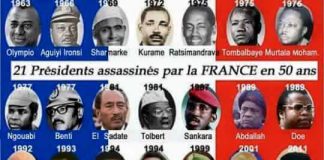 Les raisons de l’assassinat de 22 présidents Africains par la France
