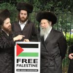 members of neturei karta orthodox jewish group protest against israel