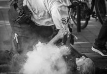 L’image d’un policier semblant étrangler un homme a bien été prise à Nantes lors d’une manifestation