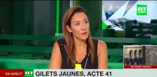 Acte 41 Gilets Jaunes: Inda Bigot annonce sur RT France que le gouvernement Macron subira une procédure de destitution sans pourparlers constructifs. Grande Naïveté.