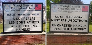 Les messages drôles et engagés d’une petite église de New York