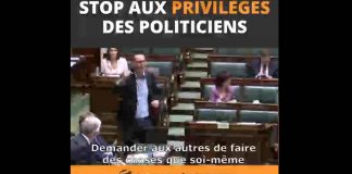 La vérité est dite au parlement Belge. A quand en France ?