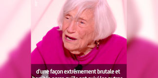 Marthe Hoffnung Cohn, ancienne résistante, s’adresse aux jeunes de 2019