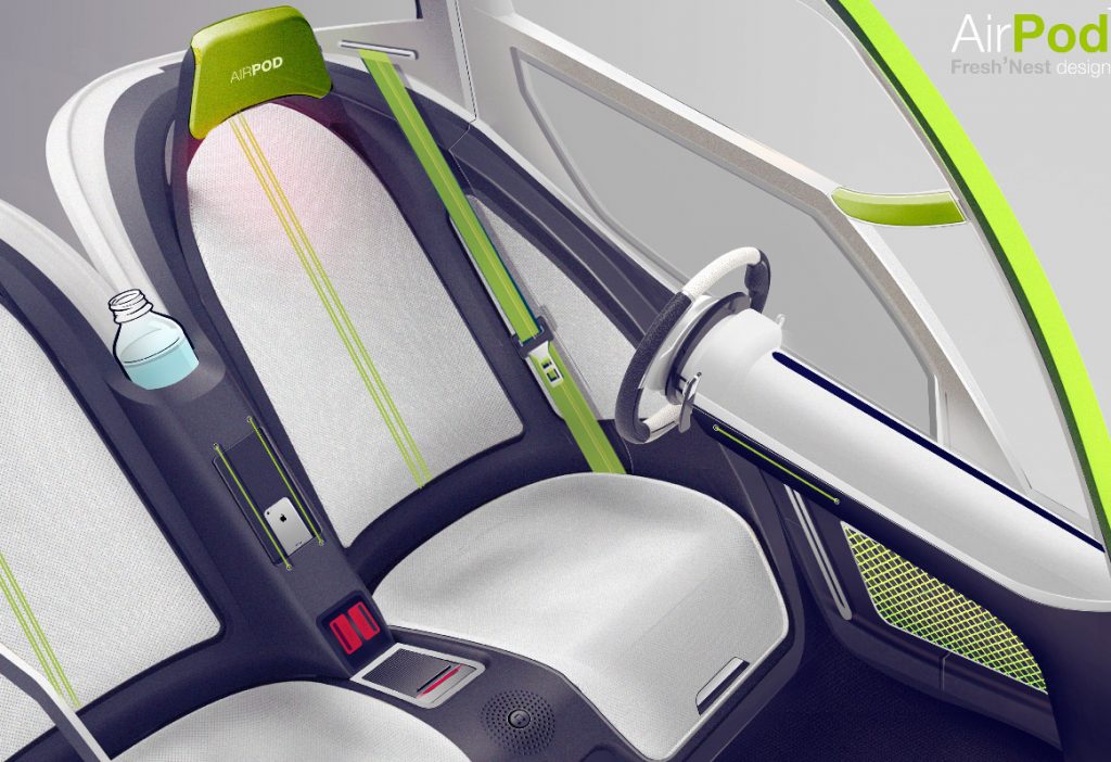 Voiture urbaine à zéro émission, la voiture à air comprimé AIRPod 2.0