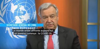 Le chef de l’ONU réclame «un cessez-le-feu immédiat et mondial»