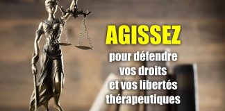 Action juridique pour le droit de soigner et d’être soigné
