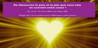 Re-découvrez la paix et la joie que vous êtes en ouvrant votre cœur !