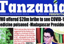 L’OMS a offert un pot-de-vin de 20 millions de dollars pour empoisonner leur médecine du COVID-19 – Président de Madagascar