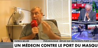 Un pneumologue contre le port du masque témoigne de l’hérésie sur Cnews