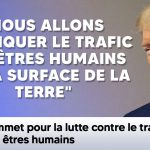 trump nous allons eradiquer le trafic des etres humains de la surface de la terre