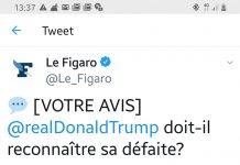 Selon un sondage du Figaro, 68% des français sondés donnent raison à Trump de remettre en cause les résultats du vote