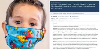 Première grande étude allemande importante sur les dégâts occasionnés par le port du masque chez les enfants