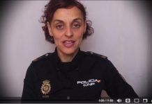 Une policière espagnole s’adresse aux gendarmes et policiers Français