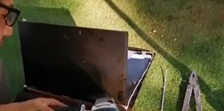 Réparation d’ordi à la meuleuse ;)