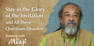 Reste dans la gloire de l’Invitation et toutes ces questions se dissolvent