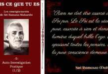 Ramana Maharshi – Sois ce que tu es – 6 – Auto investigation: les idées fausses