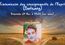 Satsang – Dimanche 27 Nov. à 17h00