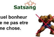 Satsang – Quel bonheur de ne pas être une chose.