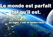 Le monde est parfait tel qu’il est